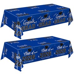Graduation Decorations 2026, Class of 2026 Graduation Tablecloth, 2 Pack Disposa