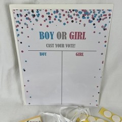 Unbranded Gender Reveal Party Kit Unisex OS Pink Blue NEW Balloons Banner Decor