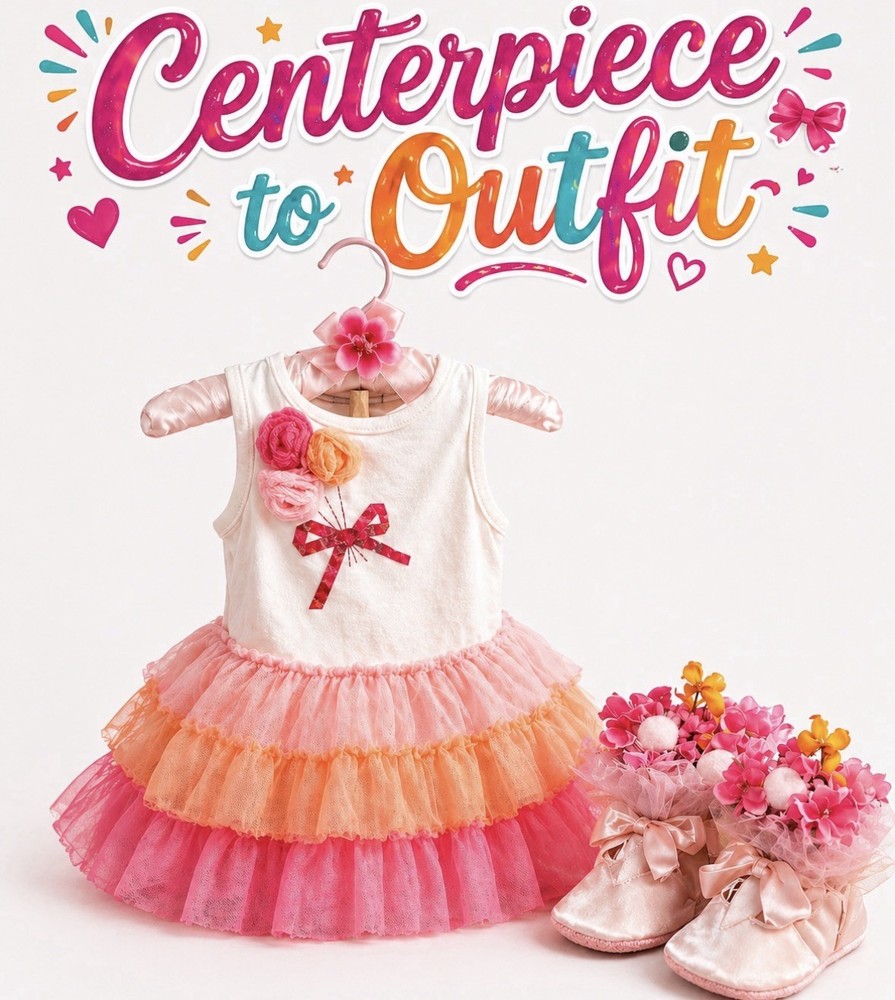 Balloon Theme Centerpiece For Baby Shower, Birthday, Keepsake Outfit-Unique