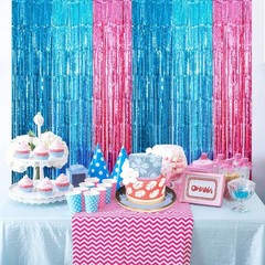 Lightweight Cartoon-Themed Fringe Curtains, 2 Pack – Ideal for Kids’ Birthdays