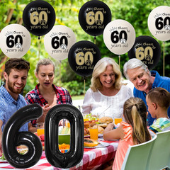 60Th Birthday Party Decorations for Men Women, Vintage Back in 1966 Banner, Blac