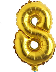 16″ Inch Single Gold Alphabet Letter Number Balloons Aluminum Hanging Foil Film