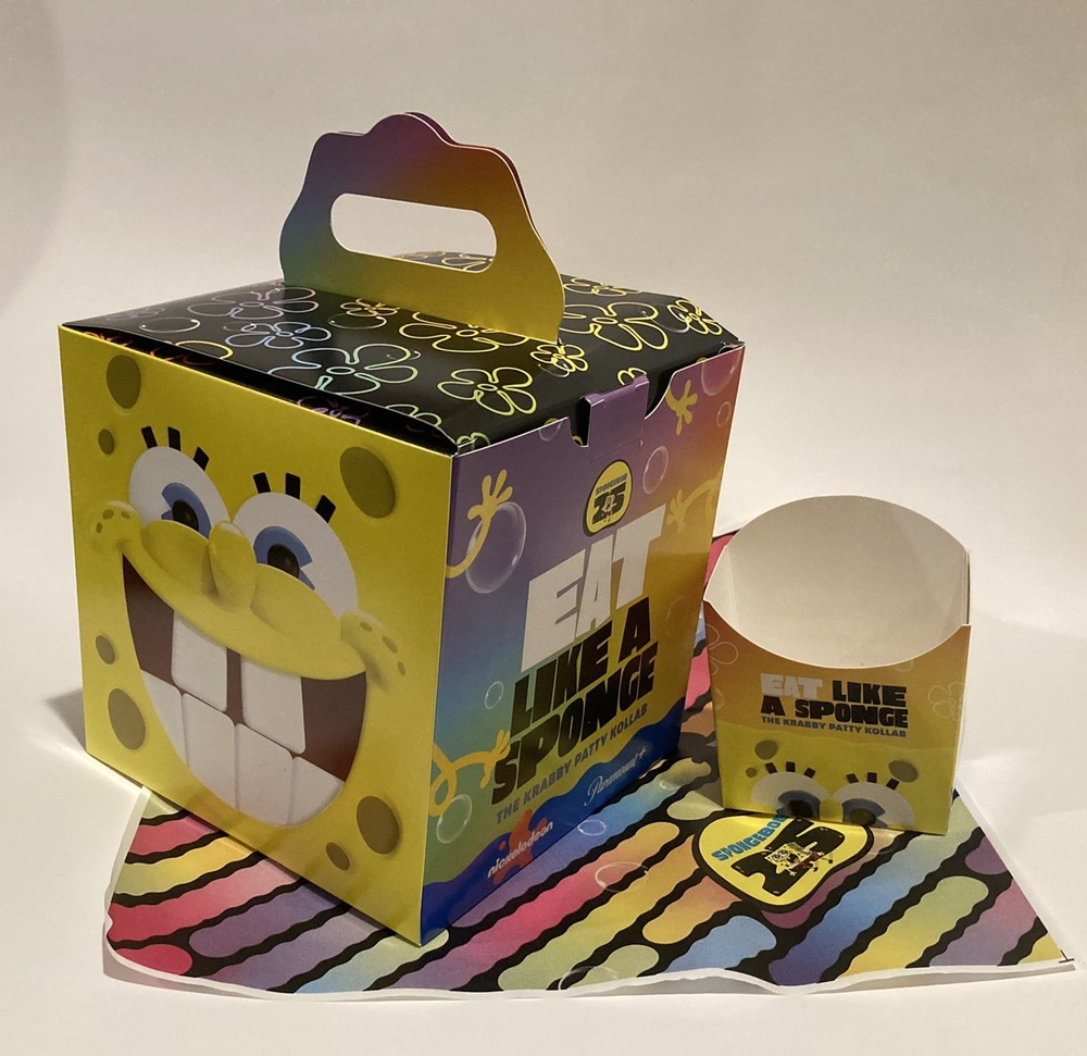 SpongeBob 25th Anniversary Food Burger Combo Box Complete Set 20 Pack New
