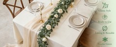 3Pcs Fake Eucalyptus Vines, 6.5FT Silk Ivy Garland, Odorless Lush Green Leaves
