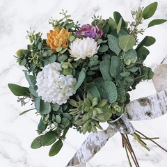 10 Pcs Mixed Eucalyptus Leaves Stems Bulk Artificial Silver Dollar Green,grey
