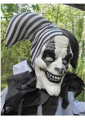 Halloween Animated Clown Hanging Talking Sound Moving Light Up Party Prop Decor