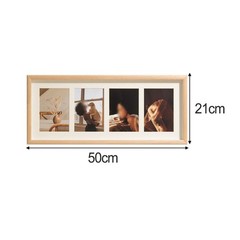 Stylish Frame for 4 Photos in Black for Display and Gifts