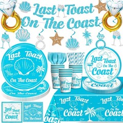 Coastal Bridal Shower Disposable Tableware (Plates, Cups, Napkins, Utensils)