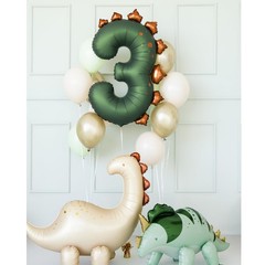 Dinosaur Number 3 Balloon 36 Inch Three Rex Balloons 3 Years Old Birthday Dec…