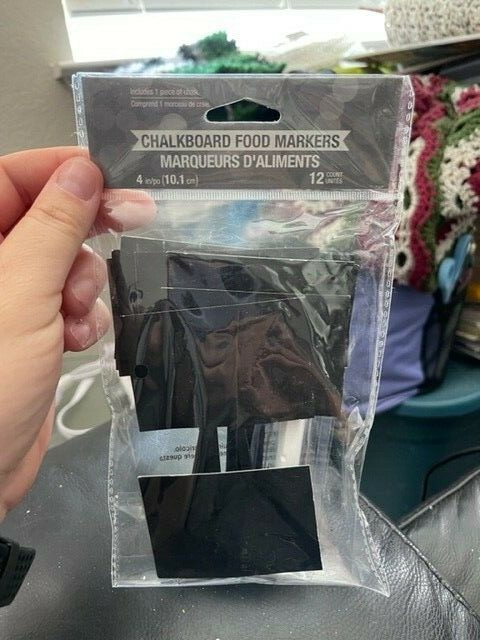 Creative Converting Chalkboard Food Markers 4″ 12ct New!!!
