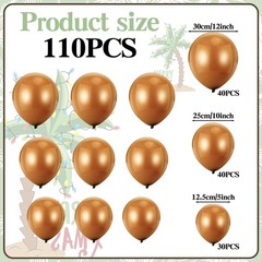 126 Pcs Palm Tree Balloons Inflatable Set, 16 Pcs Foil Palm Tree Leaves 110 P…