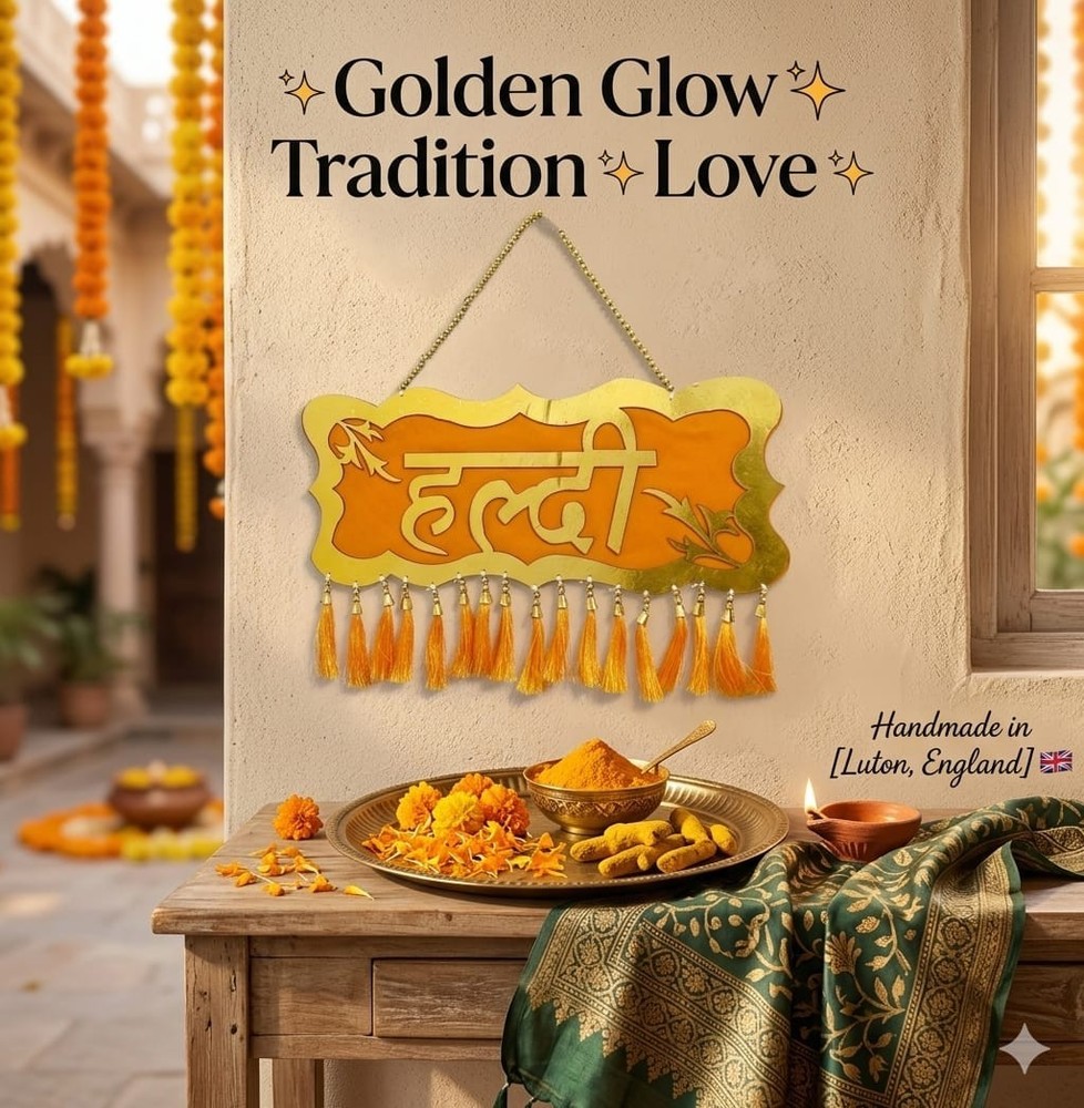 Hanging Haldi Decoration/Indian wedding