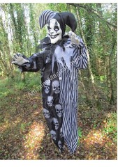 Halloween Animated Clown Hanging Talking Sound Moving Light Up Party Prop Decor