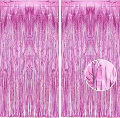 2M Foil Fringe Tinsel Shimmer Curtain Door Wedding Birthday Party DECORATIONS