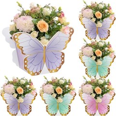 6Pcs Butterfly Centerpieces Baby Shower Birthday Tea Party Table Decorations