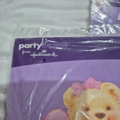 Lot of three party express from Hallmark 12 1/2” Bear baby girl centerpieces.