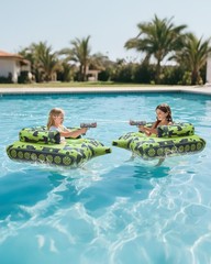 Automatic Electric Water with Pool Floats,Funny Inflatable Tank Pool Floaties…