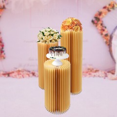 Party Floral Stand Foldable Wedding Centerpieces Cardboard Vase for Party Decor