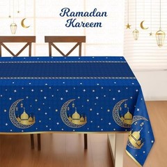 Childom 3 Pack Ramadan Mubarak Tablecloths for Eid Mubarak Decorations,54″ x 10