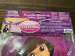2012 Dora The Explorer Nickelodeon Jumbo Letter Banner Kit New