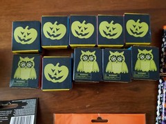 Halloween Party Supplies Lot: Invitation Kit, Window Silhouettes, Pencils & More