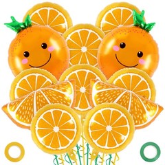 Orange Fruit Balloons, 12 Pcs Citrus Foil Balloons, Large Orange Mylar Slice …