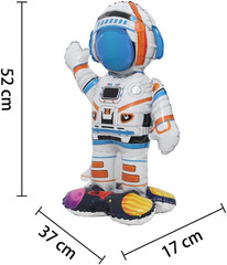 Inflatable Spaceman Astronaut Balloons Base Standing Foil Balloon Boys Space The