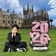 2026 Extra Large 47.2 Inch Graduation Yard Sign Congrats Grad Lawn Decor Class o