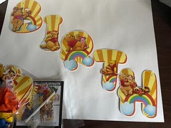 Winnie The Pooh Theme Birthday Party Banner Balloons Cake Toppers Set
