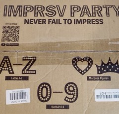 Imprsv Party Marquee Light-Up 3FT, Alphabet , Numbers, and Icons Full Set-New
