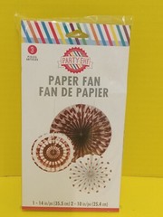 Paper Fans set. 3 pieces #162