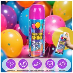 Balloon Shine Spray – 450ml High Shine Balloon Spray, Waterproof, Long-Lastin…