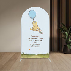 Winnie the Pooh Arch Backdrop Cover Birthday Party Photo Background Prop Decor