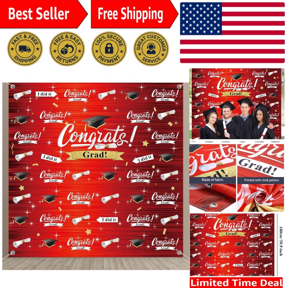 70.9” Durable Graduation Photography Background – Perfect for Any Celebration