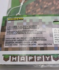 New In Package MINECRAFT «HAPPY BIRTHDAY» Banner 7.82 FT. Mojang «2018»
