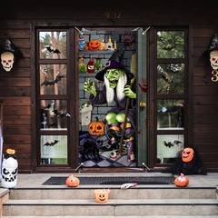 Halloween Witch Door Cover Large with Rope Door
