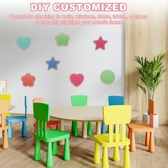 108Pcs Glitter Star Cutouts, 3.5″ Confetti Cutouts Sparkle Paper Cuts, 9 Colors