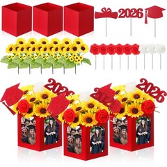 24 Pcs Class of 2026 Graduation Table Centerpieces Decor 6/7 Inch Graduation …