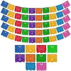 Mexican Party Banners Papel Picado Mexicano para Fiesta Themed Party Decorations