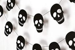 Seyal Black Skull Garland – Birthday Decorations,Party Decorations,Party