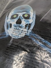 NEW Amscan Scene Setters Add Ons What Lurks Within Skeletons 2 Panels 33.5″x65″