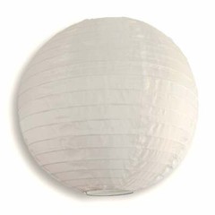 BULK PACK (12) 16″ Beige Shimmering Nylon Lantern, Even Ribbing, Durable, Hangin