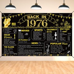 DARUNAXY 50th 180 x 110 cm (70.8 x 43.3 inches), Black Gold Back in 1976