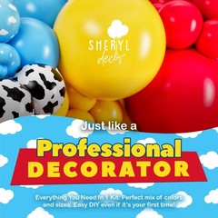 ALL-IN-1 themed Balloons Arch Kit for It’s A Boy Story Baby Shower Decoration…