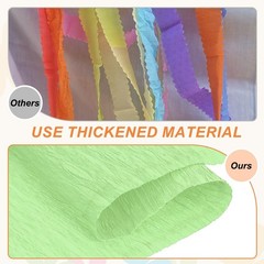 2-Pack Light Green Crepe Paper Roll 7.9ft Long 20 Inch Wide for Party