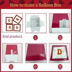 Graduation Decorations 2026 Maroon Black Gold Balloon Arch Kit GRAD Boxes