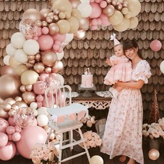 Dusty Pink Balloon Arch Kit, 143Pcs Boho Blush Pink Sand White Nude Rose Gold…