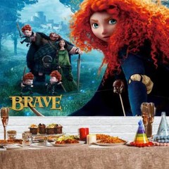 Merida Princess Birthday Party Decoration Backdrop Banner Background Vinyl 7x5ft