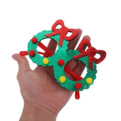 6Pcs Reusable Christmas Glasses Frames Festive Party Eyewear for Decoration
