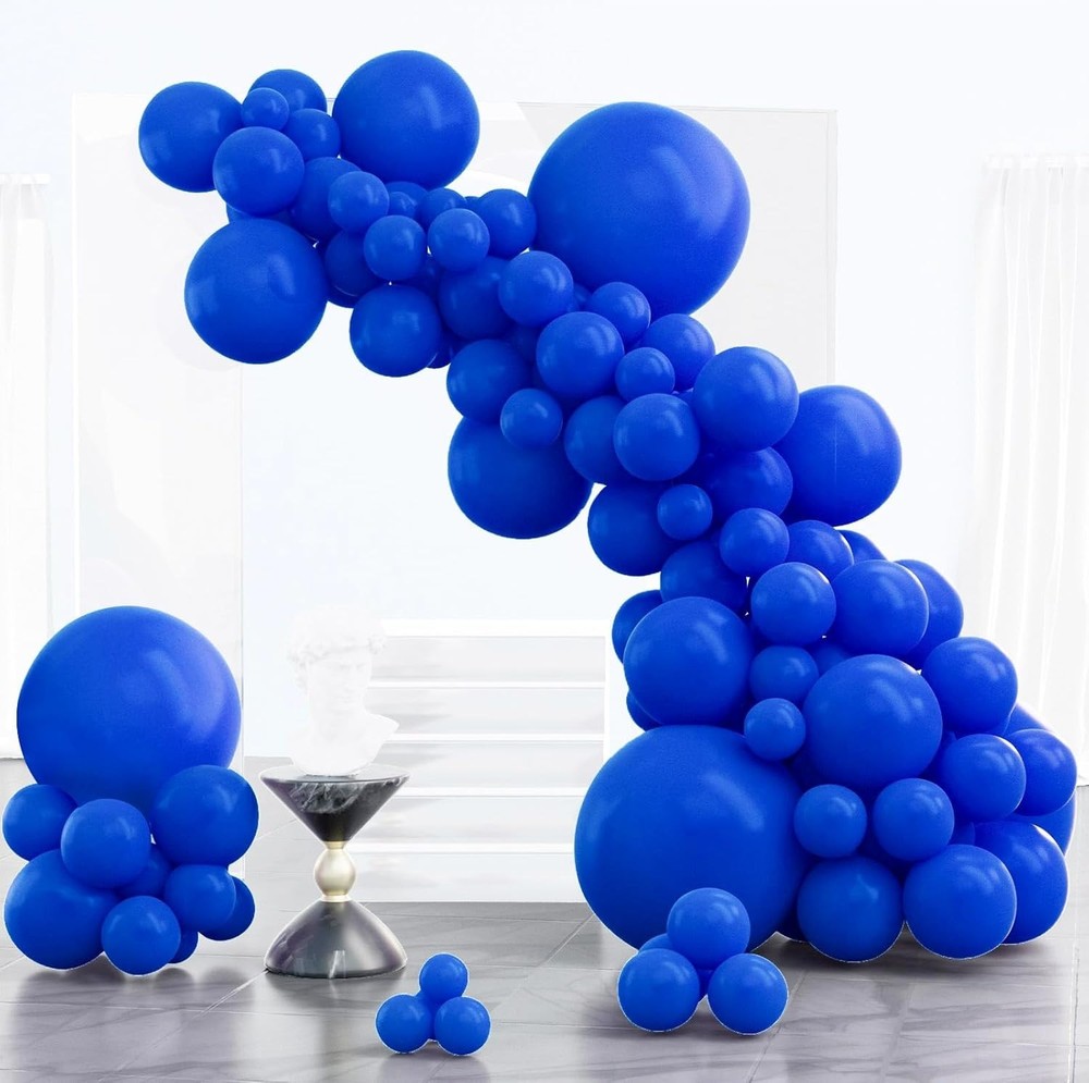85-Piece Royal Blue Balloon Arch Kit for Memorable Baby Showers & Graduations